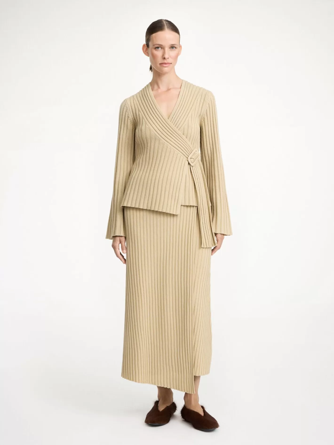 By Malene Birger | Cassila Wool Midi Skirt