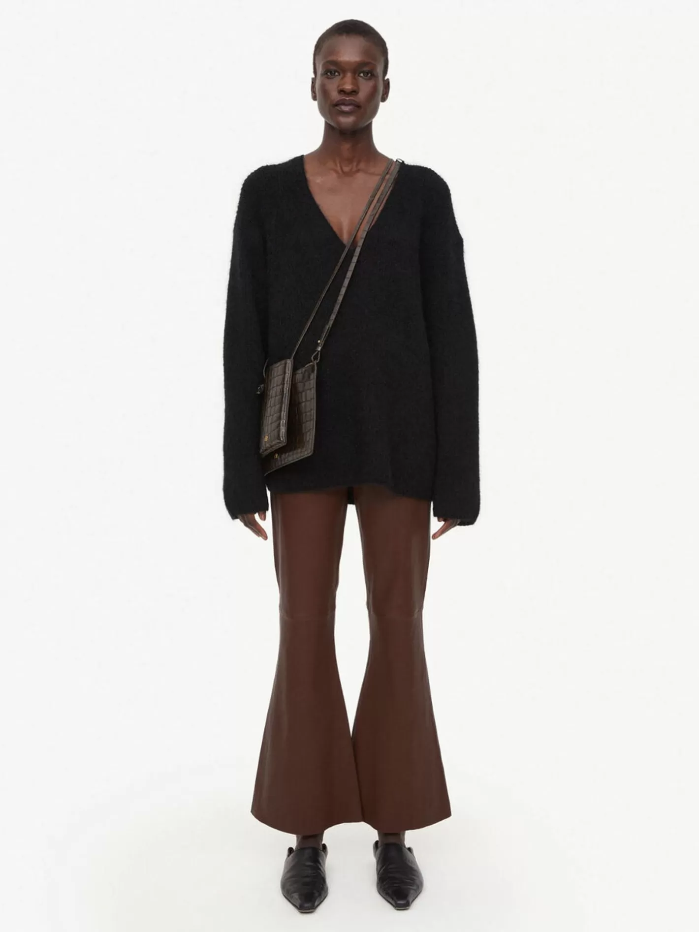 By Malene Birger | Evyline Cropped Leather Trousers